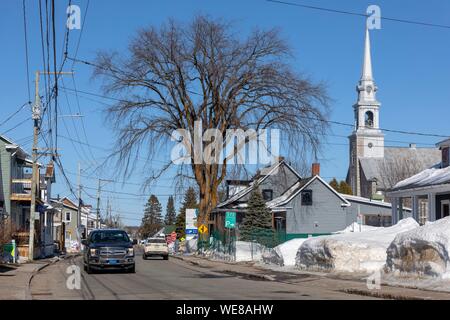 Kanada, Quebec Provinz, Mauricie region, Shawinigan und Umgebung, Sainte-Flore Dorf an Grand-Mère, Sainte-Flore Straße Stockfoto