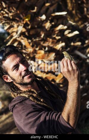 Israel, South District, Eilat, das Vogelschutzgebiet Stockfoto