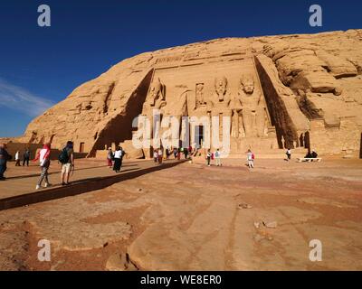 Ägypten, Ägypten, Nubien, Abu Simbel, Weltkulturerbe Stockfoto