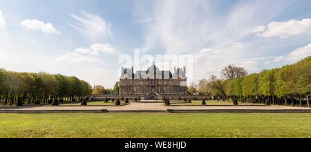 Frankreich, Yvelines (78), Maisons-Laffitte, Schloss von Mansart im 17. Jahrhundert Stockfoto