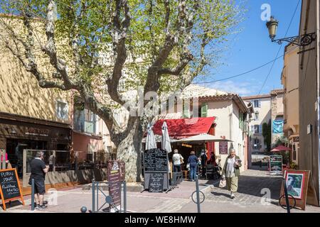 Frankreich, Var (83), Saint-Raphaël, alten Zentrum, Straße von Vieille Église Stockfoto