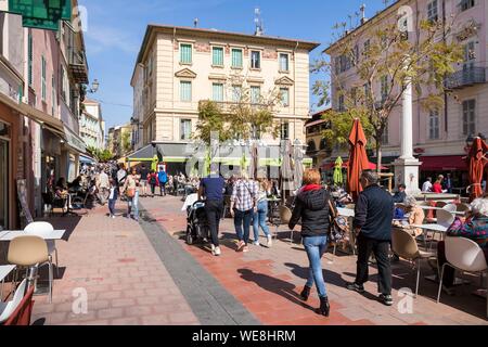 Frankreich, Alpes-Maritimes, Menton, Place Georges Clemenceau Stockfoto