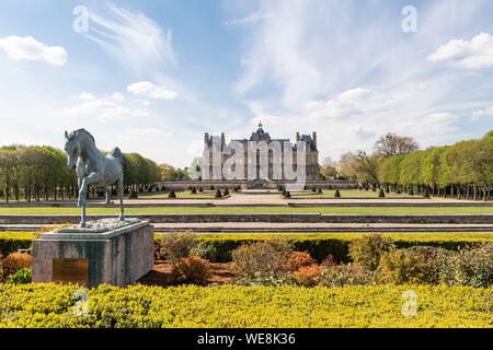 Frankreich, Yvelines (78), Maisons-Laffitte, Schloss von Mansart im 17. Jahrhundert Stockfoto