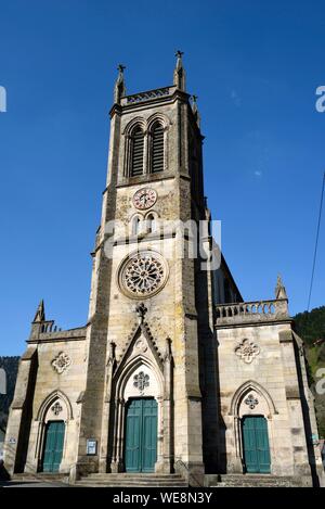 Frankreich, Haute Saône, Plancher les Mines, Saint Nicolas Kirche Stockfoto