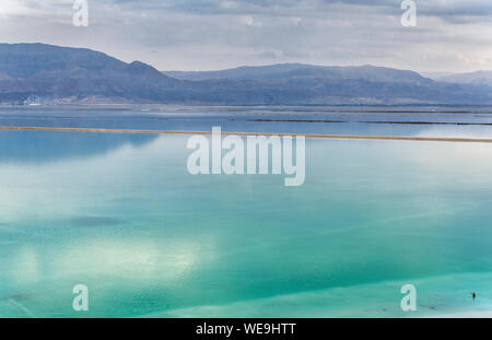 Malerischer Blick auf das Tote Meer, Israel Stockfoto