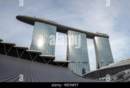 Hotel Marina Bay Sands in Singapur Stockfoto
