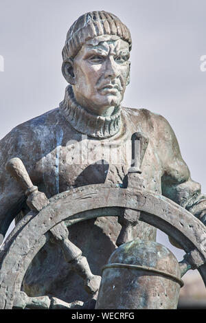 Merchant Navy Memorial am Anlegesteg in South Shields, South Tyneside, England, Seemann, von dort segelte und verloren ihr Leben im zweiten Weltkrieg. Stockfoto