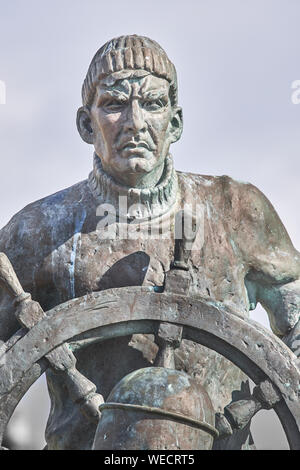 Merchant Navy Memorial am Anlegesteg in South Shields, South Tyneside, England, Seemann, von dort segelte und verloren ihr Leben im zweiten Weltkrieg. Stockfoto