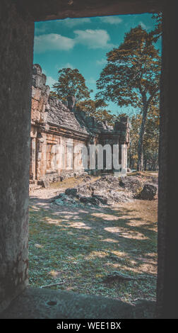 Phanom Rung Historical Park Luftaufnahme in Buriram, Thailand Stockfoto