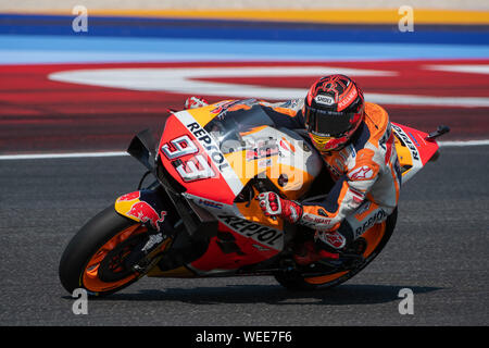 Misano Adriatico, Italien, 30 Aug 2019, 99 Danilo Petrucci DUCATI TEAM während der offiziellen MotoGP-Test in Misano Adriatico (RN) 2019 - MotoGP - Kreditkarten: LPS/Alessio Marini/Alamy leben Nachrichten Stockfoto