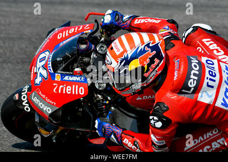 Misano Adriatico, Italien, 30. August 2019, 4 ANDREA DOVIZIOSO DUCATI TEAM während der offiziellen MotoGP-Test in Misano Adriatico (RN) 2019 - MotoGP - Kreditkarten: LPS/Alessio Marini/Alamy leben Nachrichten Stockfoto