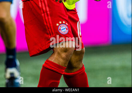 24 august 2019 Gelsenkirchen, Deutschland Fußball Schalke 04 V Bayern München 24-08-2019: Voetbal: Schalke 04 V Bayer München: Gelsenkirchen L-R FC Bayern München Stockfoto