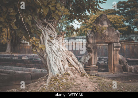 Phanom Rung Historical Park Luftaufnahme in Buriram, Thailand Stockfoto