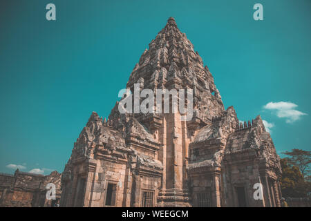 Phanom Rung Historical Park Luftaufnahme in Buriram, Thailand Stockfoto