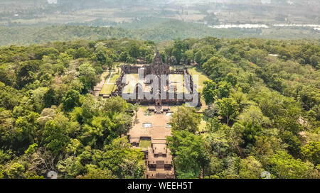Phanom Rung Historical Park Luftaufnahme in Buriram, Thailand Stockfoto