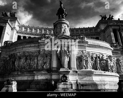 Rom, Italien Viktor Emmanuel II Nationaldenkmal, Altar des Vaterlandes, Altare della Patria, Mole del Vittoriano, Il Vittoriano Stockfoto