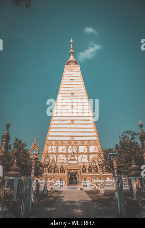 Ubon Thani Temple View in Ost Thailand Stockfoto