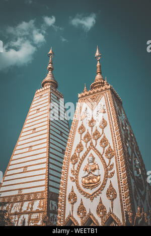 Ubon Thani Temple View in Ost Thailand Stockfoto