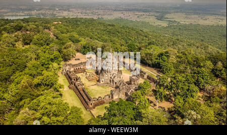 Phanom Rung Historical Park Luftaufnahme in Buriram, Thailand Stockfoto