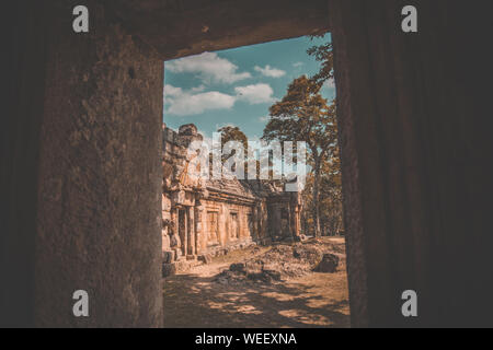 Phanom Rung Historical Park Luftaufnahme in Buriram, Thailand Stockfoto