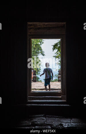 Phanom Rung Historical Park Luftaufnahme in Buriram, Thailand Stockfoto