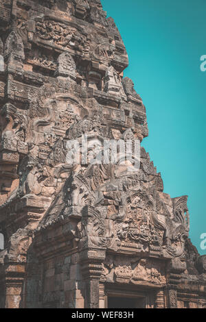 Phanom Rung Historical Park Luftaufnahme in Buriram, Thailand Stockfoto