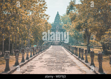 Phanom Rung Historical Park Luftaufnahme in Buriram, Thailand Stockfoto