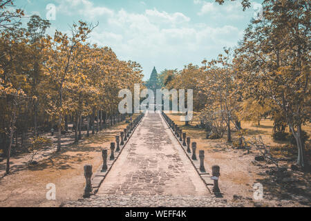 Phanom Rung Historical Park Luftaufnahme in Buriram, Thailand Stockfoto
