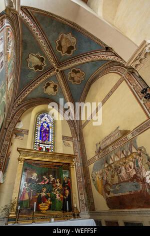 Kirche Sant'Agostino, San Gimignano Stockfoto