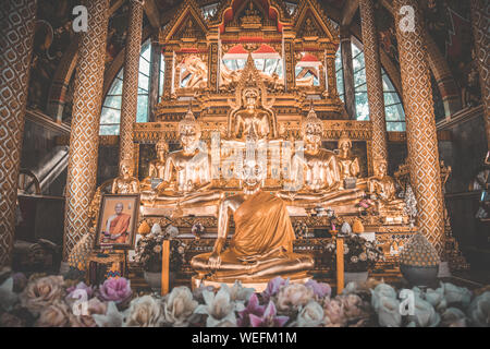 Ubon Thani Temple View in Ost Thailand Stockfoto