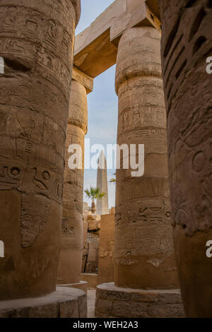 Karnak Tempel in Luxor Ägypten Stockfoto
