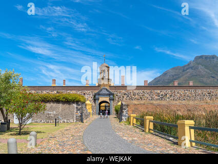 Eingang zum Schloss der Guten Hoffnung, Cape Town, Western Cape, Südafrika Stockfoto