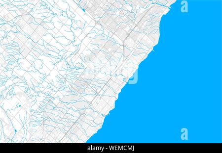 Reich detaillierte Vektor Lageplan von Oakville, Ontario, Kanada. Karte Vorlage für Wohnkultur. Stock Vektor