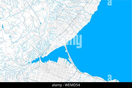 Reich detaillierte Vektor Lageplan von Burlington, Ontario, Kanada. Karte Vorlage für Wohnkultur. Stock Vektor
