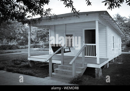 Der Geburtsort von Elvis Presley 1935 in Tupelo, MS, in einem Haus von seinem Vater auf dem Gelände der Elvis Presley Geburtshaus und Museum gebaut Stockfoto