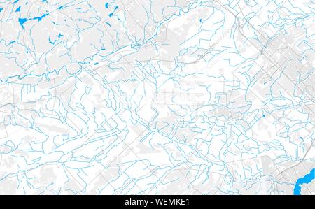 Reich detaillierte Vektor Lageplan von Mirabel, Quebec, Kanada. Karte Vorlage für Wohnkultur. Stock Vektor