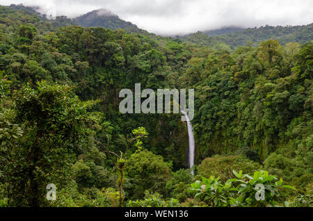 La Fortuna Wasserfall in der Nähe des Vulkans Arenal, Alajuela, Costa Rica Stockfoto