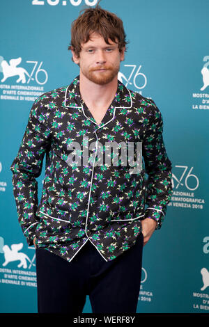 Venedig, Italien, 30. August 2019, Jack O'Connell am Fotoshooting für die Film Seberg auf der 76. Filmfestival von Venedig, Sala Grande. Credit: Doreen Kennedy/Alamy leben Nachrichten Stockfoto