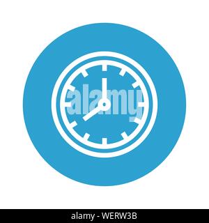 Uhrzeit Stunde isoliert Symbol Stock Vektor