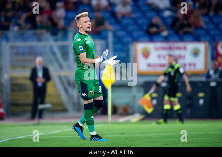 Ionut Andrei Radu von Genua FC während der Serie ein Match zwischen AS Roma und Genua FC am Stadio Olimpico, Rom, Italien Am 25. August 2019 Stockfoto