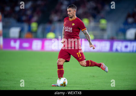 Aleksandar Kolarov der AS Roma während der Serie ein Match zwischen AS Roma und Genua FC am Stadio Olimpico, Rom, Italien Am 25. August 2019 Stockfoto