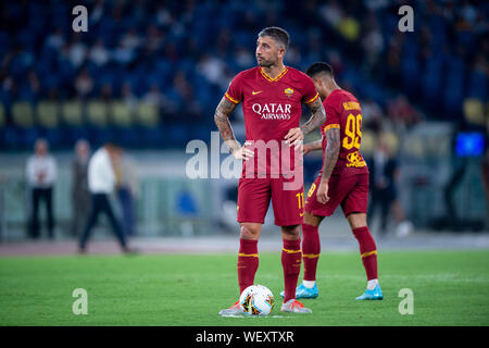 Aleksandar Kolarov der AS Roma während der Serie ein Match zwischen AS Roma und Genua FC am Stadio Olimpico, Rom, Italien Am 25. August 2019 Stockfoto