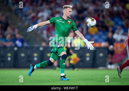 Ionut Andrei Radu von Genua FC während der Serie ein Match zwischen AS Roma und Genua FC am Stadio Olimpico, Rom, Italien Am 25. August 2019 Stockfoto