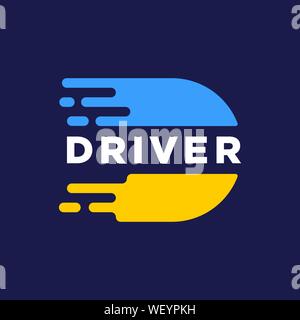 Motion Speed Linie Schreiben D Logo Design Template Element. Stock Vektor