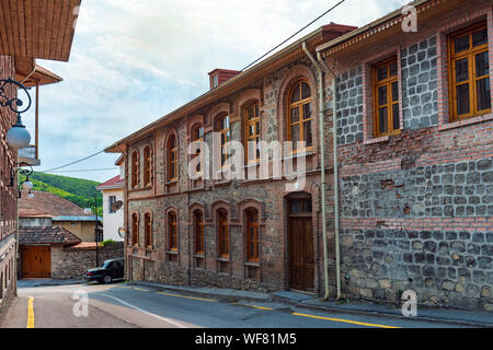 Shaki, Aserbaidschan 24. August, 2019 Straßen der Altstadt Stockfoto