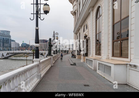 Skopje, Mazedonien - Dezember 2018: Blick von Dimitar Valhov entfernt. Stockfoto