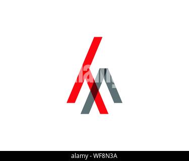 M schreiben Logo Template Vector Illustration Design Stock Vektor