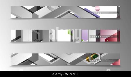 Vektor Banner für Werbung. Abstrakt Hintergrund mit Innensechskant Formen Stock Vektor