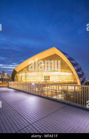 Japan, Tokio, Chofu, Musashino Wald Sport Plaza, entworfen vom Architekturbüro Nihon Sekkei Stockfoto