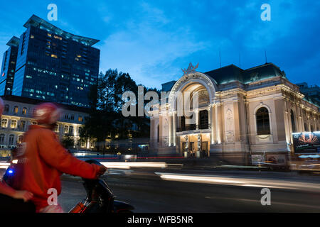 Opernhaus Saigon, Ho Chi Minh, Vietnam. Stockfoto